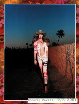 2001 Roberto Cavalli Jewel Face Print Denim Bottom arcadeshops.com