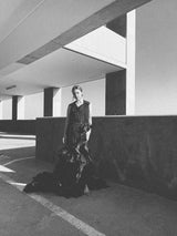 Carolina Herrera Ruffled Silk Chiffon Gown With Train Dress arcadeshops.com