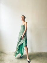 Stavropoulos Striped Strapless Chiffon Dress Dress arcadeshops.com