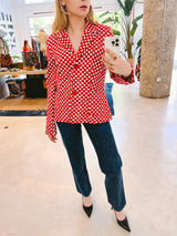 Versus Versace Painted Check Knit Jacket Jacket arcadeshops.com