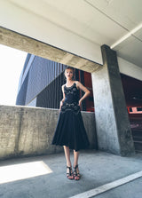 Alexander McQueen Lace Inset Silk Dress Dress arcadeshops.com