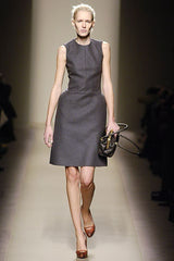 2006 Bottega Veneta Gray Felted Wool Dress Dress arcadeshops.com