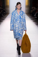 2018 Dries Van Noten Pen Ink Printed Jeans Bottom arcadeshops.com