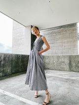 1990s Thierry Mugler Linen Sundress Dress arcadeshops.com
