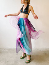 Giorgio di Sant'Angelo Layered Chiffon Rainbow Skirt Bottom arcadeshops.com