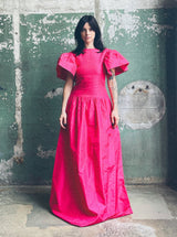 1960s Pierre Cardin Pink Taffeta Gown Dress arcadeshops.com
