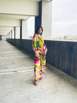 Emilio Pucci Printed Button Up Ensemble Suit arcadeshops.com