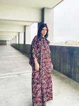 1970s Christian Dior Abstract Dot Caftan Dress arcadeshops.com