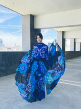 La Mendola Jersey Floral Maxi Dress Ensemble Suit arcadeshops.com