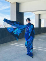 La Mendola Jersey Floral Maxi Dress Ensemble Suit arcadeshops.com