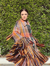 Missoni Fringed Plaid Coat Jacket arcadeshops.com