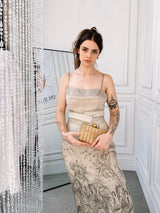 1970s Rodo Studded Cage Clutch Accessory arcadeshops.com