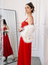 Fernando Sanchez Marabou Trim Bed Jacket Jacket arcadeshops.com