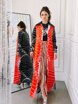 1970s Lanvin Red And Black Printed Shirt Dress Dress arcadeshops.com