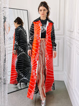 Issey Miyake Burnt Orange Moire Pleated Pants Bottom arcadeshops.com