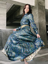 1980s Chloe Metallic Skirt Ensemble Suit arcadeshops.com