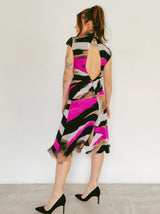 2001 Gianni Versace Couture Printed Silk Chiffon Dress Dress arcadeshops.com