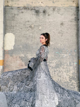 Jean Varon Printed Chiffon Maxi Dress Dress arcadeshops.com