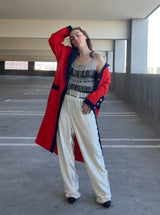 Loris Azzaro Metallic Beaded Fringe Knit Tank Top arcadeshops.com