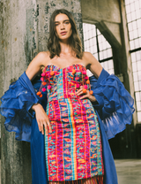 Pom Pom Embellished Bustier Ensemble Suit arcadeshops.com