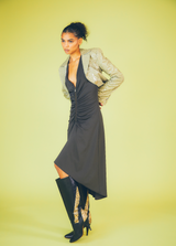 Snakeskin Accent Knee High Boots, 10 Accessory arcadeshops.com