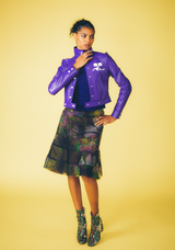 Courreges Purple Vinyl Jacket Jacket arcadeshops.com