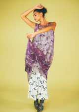 1998 Chanel Sheer Overlay Floral Dress Ensemble Suit arcadeshops.com