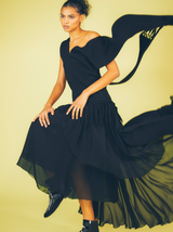 Chanel Silk Chiffon Ruffle Skirt Bottom arcadeshops.com