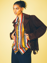 1980s Gucci Suede Horsebit Jacket Jacket arcadeshops.com