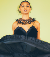 1960s Beaded Plastic Ring Collar Jewelry arcadeshops.com