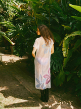 White Crochet Floral Midi Dress Dress arcadeshops.com