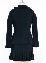 1997 Chanel Black Tweed Skirt Suit Suit arcadeshops.com