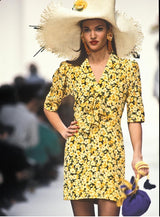 1992 Yves Saint Laurent Floral Silk Dress Dress arcadeshops.com