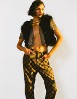 Fendi Checkered Trousers Bottom arcadeshops.com