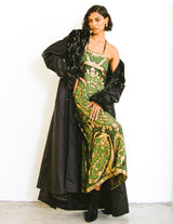 Pauline Trigere Metallic Column Dress Dress arcadeshops.com