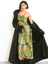 Pauline Trigere Metallic Column Dress Dress arcadeshops.com