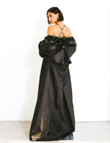 Pauline Trigere Metallic Column Dress Dress arcadeshops.com