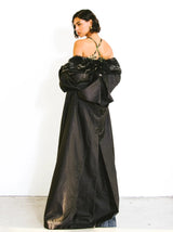 1990s Thierry Mugler Faux Fur Trimmed Nylon Trench Coat Jacket arcadeshops.com