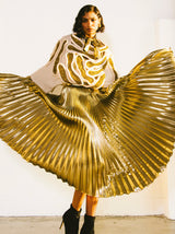 Art To Wear Raffia Accented Knit Poncho Top arcadeshops.com