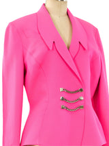 Thierry Mugler Chain Embellished Jacket Jacket arcadeshops.com