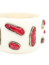 Coral Studded Resin Bangle Jewelry arcadeshops.com