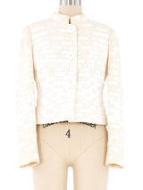 Ivory Mosaic Jacket Jacket arcadeshops.com