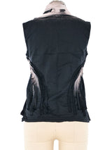 Issey Miyake Sleeveless Spray Painted Blouse Top arcadeshops.com