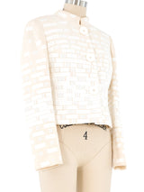 Ivory Mosaic Jacket Jacket arcadeshops.com