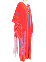 Josefa Striped Fringe Caftan Dress arcadeshops.com
