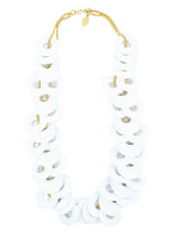 Julie Rubano White Disc Necklace Jewelry arcadeshops.com