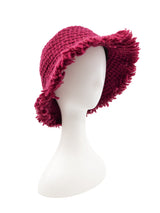 Chanel Cranberry Tweed Bucket Hat Accessory arcadeshops.com