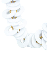 Julie Rubano White Disc Necklace Jewelry arcadeshops.com