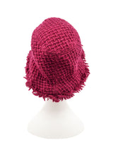 Chanel Cranberry Tweed Bucket Hat Accessory arcadeshops.com