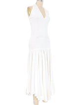 1987 Callaghan by Romeo Gigli Drop Waist Halter Dress Dress arcadeshops.com